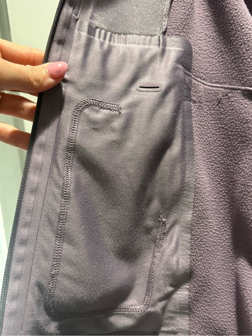 Lululemon Cross Chill RepelShell Jacket Size 0 Purple Mauve Running - Picture 11 of 12